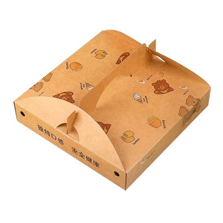 Blwch Pizza y gellir ei Addasu ar gyfer Pecynnu Takeout