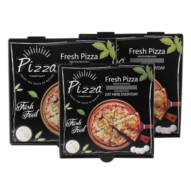 Blwch Pizza Moethus Rhychog Logo Gradd Bwyd