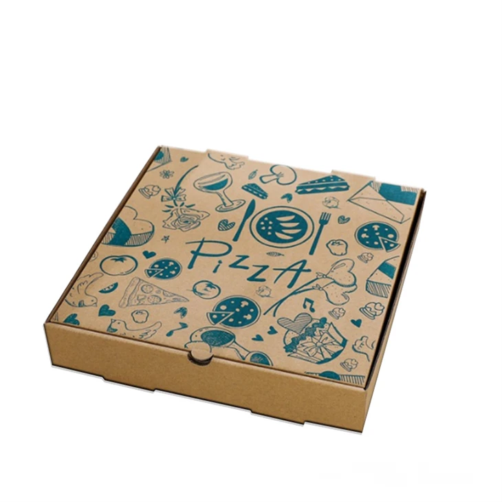 Blwch Papur Pecynnu Pizza Gyda Logo Custom
