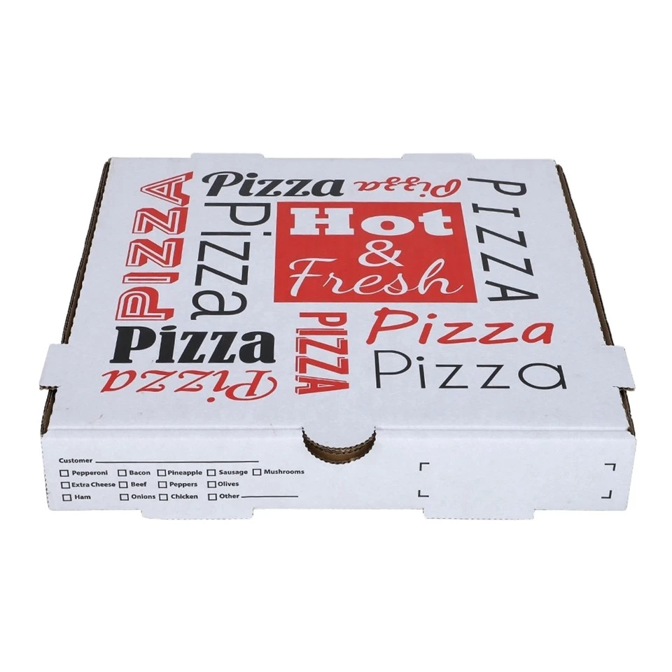 Blwch Pizza Cludadwy Rhychog Cludadwy