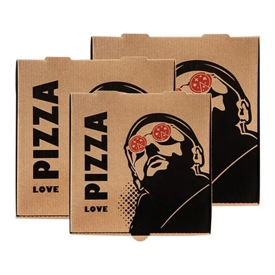 Blwch Pecynnu Pizza Gradd Bwyd Rhychog Logo Custom